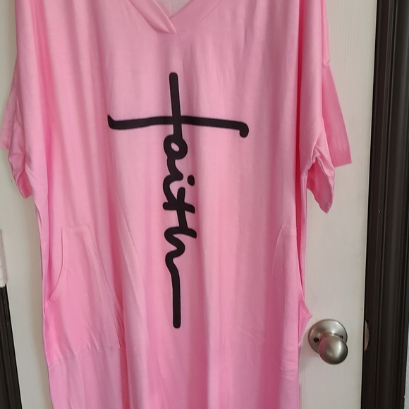 Olivia Marks Pink Faith Dress-Casual Dress with Pocket Detail NWOT - Picture 7 of 14